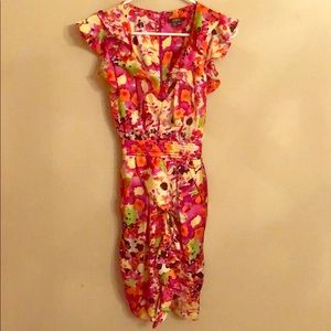 Floral silk dress. BEAUTIFUL!!